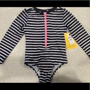 babyGap Toddler Stripe Rash Guard Swim One-Piece
